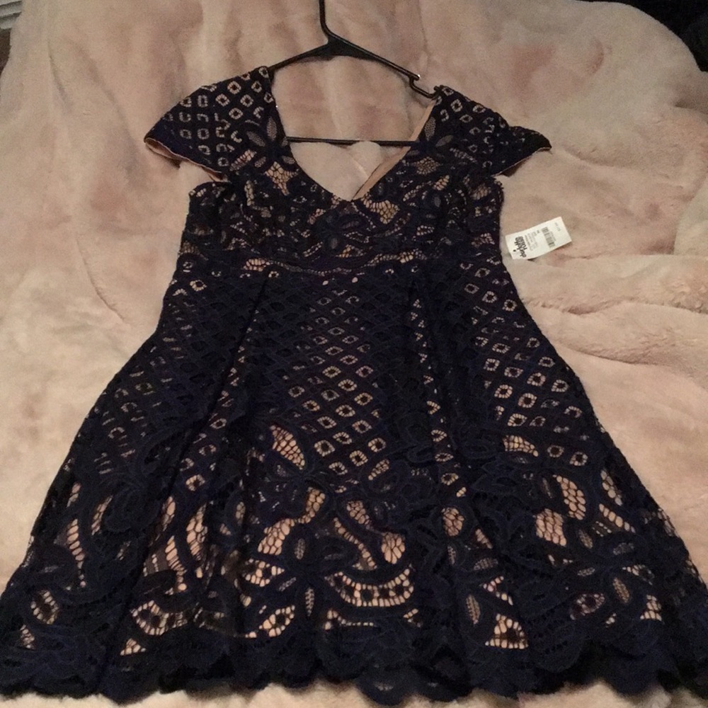 Blue/Nude dress